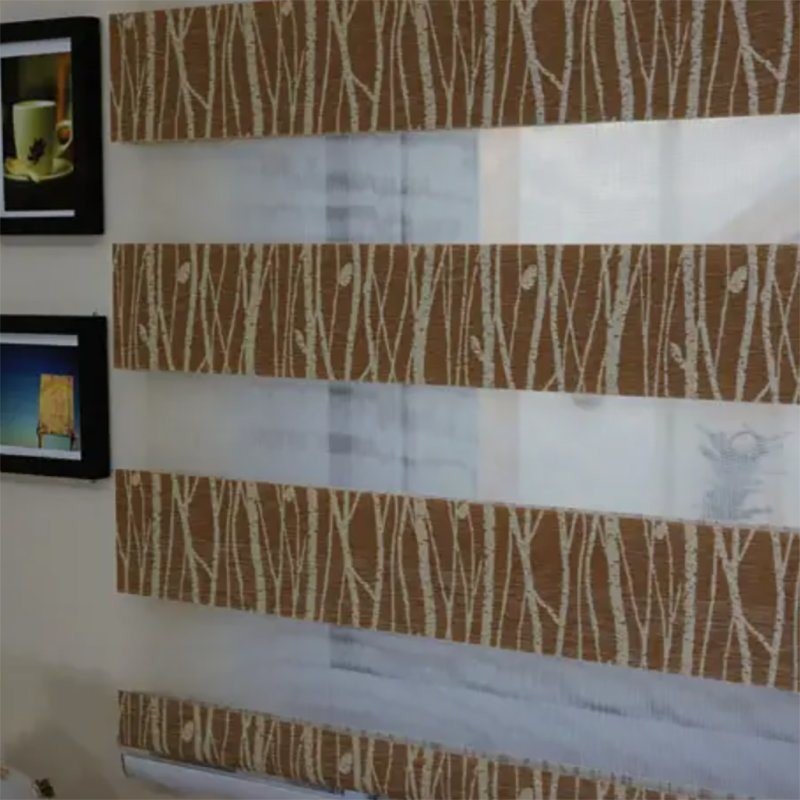 Моторизованный широкий солнцезащитный щит Smart Bracket Zebra Blinds ткань современный стиль и настройка