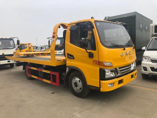 Vehicle Recovery Broken Car Van Saving 5meter Flatbed Hydraulic Lifting JAC Wrecker Towing Recovery Truck Body