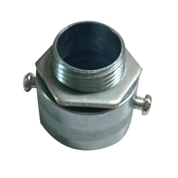 20MM Flexible Conduit Adaptor Zinc Alu Electro Galvanized With Two M4 Screws