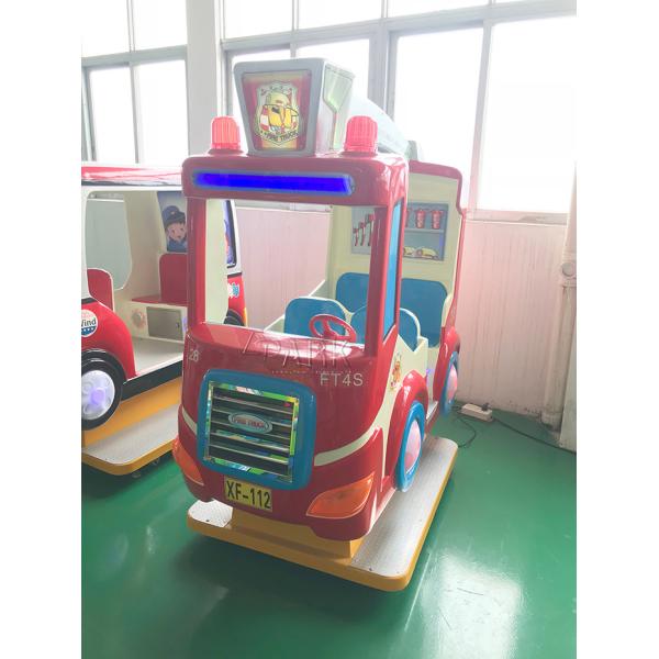 English Version Fire Truck Kiddy Ride Machine Children Swing Car