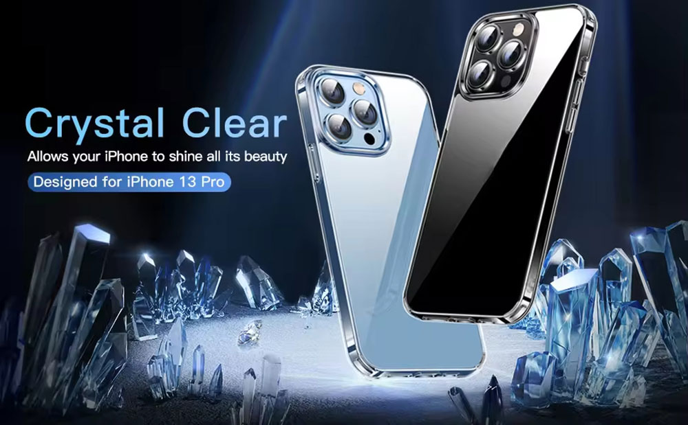 Laudtec Soft TPU Smart Phone Cover Clear Back Cover Transparent Cellphone Case for Iphone 13 Pro Max 14 Pro Max PC TPU Case