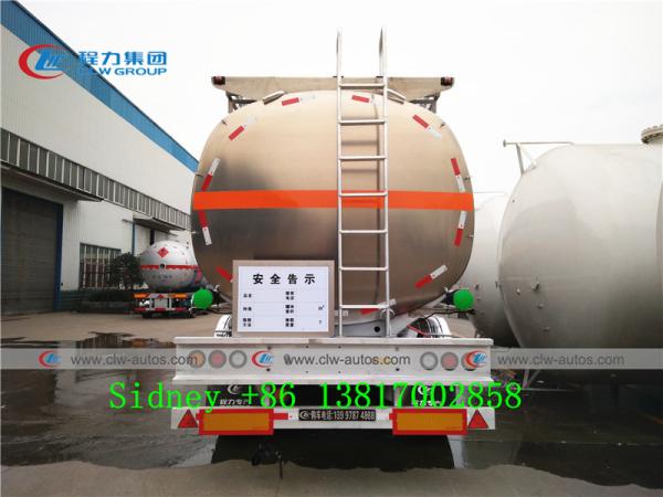 Tri camion de réservoir diesel d'alliage d'aluminium de l'axe 47cbm de LHD RHD