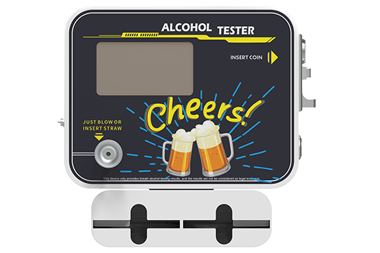 Black 7.0-inch Screen Standalone Wall Mount Fuel Cell Sensor Breathalyzer Bar Portable Alcohol Tester Machine
