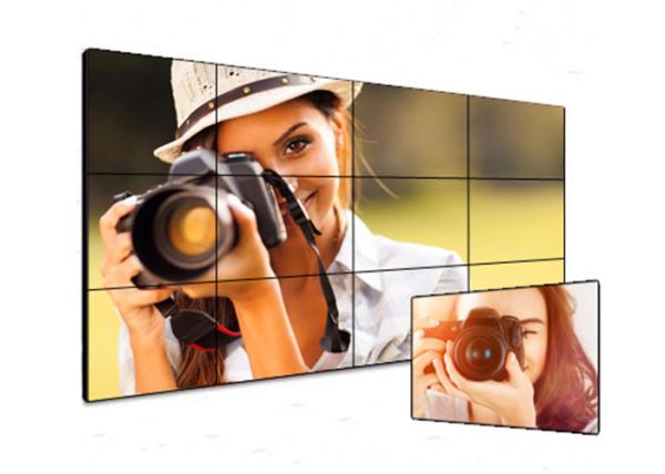 Commercial Digital Signage Video Wall , VGA HDMI Ultra Thin Bezel Video Wall