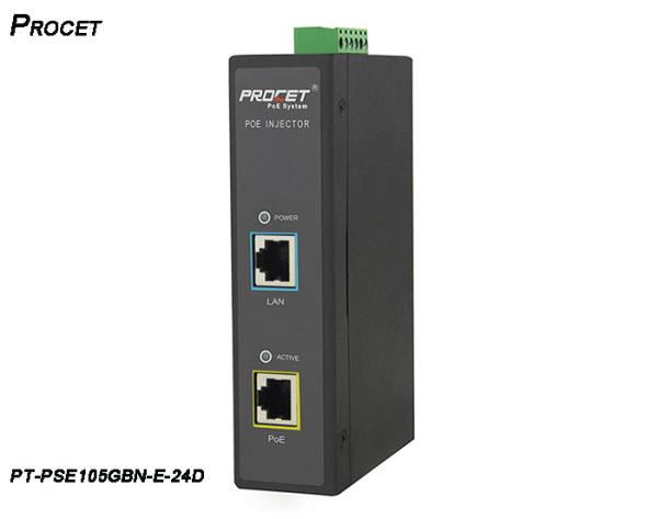 55Vdc 1.75Amp AC Input Industrial PoE Injector 80W