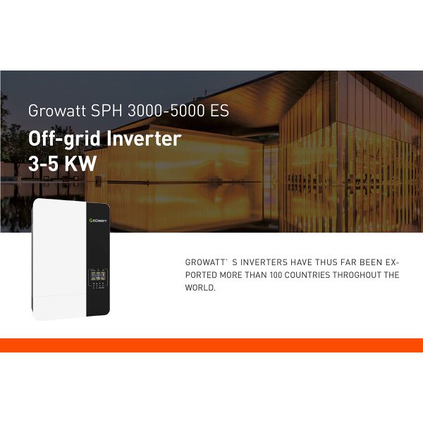 Growatt Solar Inverters 8Kw 10Kw Split Phase Hybrid Inverter With Mppt Charge Controller