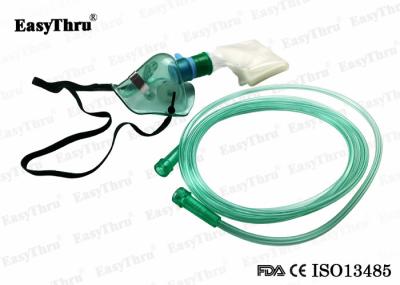 Disposable PVC Oxygen Mask Transparent With Reservoir Breathing Bag