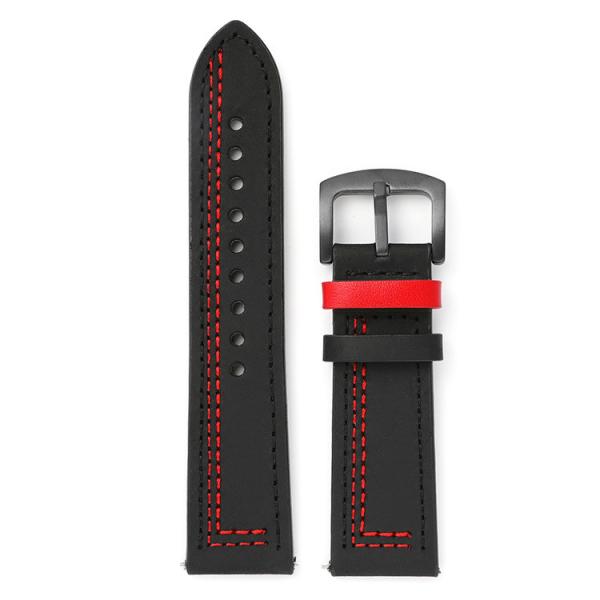Handmade Stitches Quick Release Ear Vintage Leather Watch Strap 20mm / 22mm
