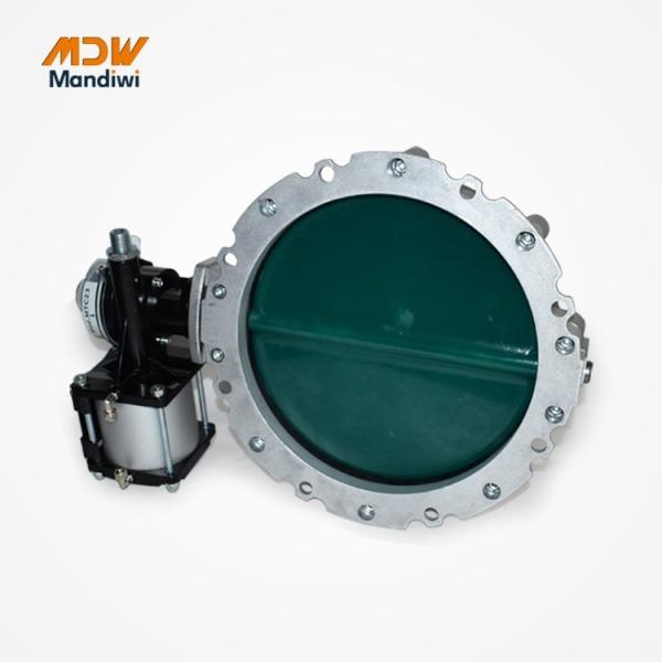 350mm Port Size Pneumatic Powder Butterfly Valve For Batching Plants Cement Media