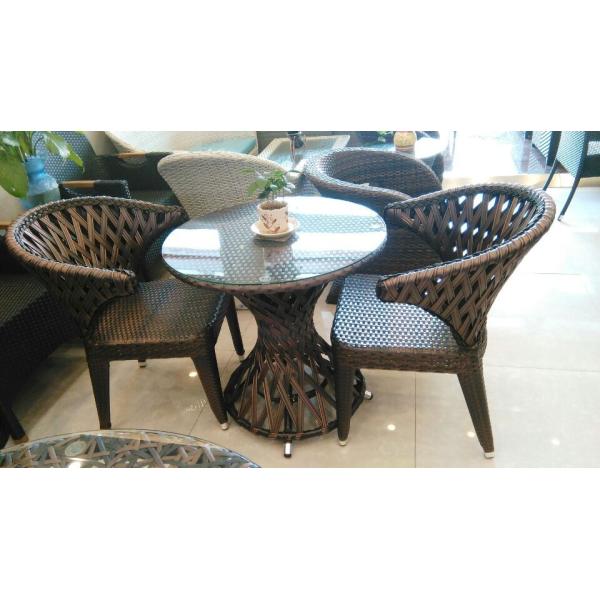 Outdoor furniture rattan dinning set --3800