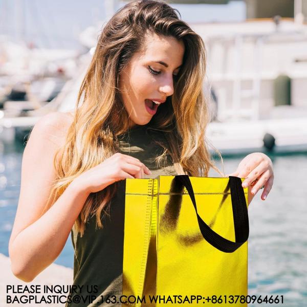 Reusable Goodie Bags With Handles - Gift Bags Medium Size - Party Favor Bags For Valentines Day Birthdays, Parties