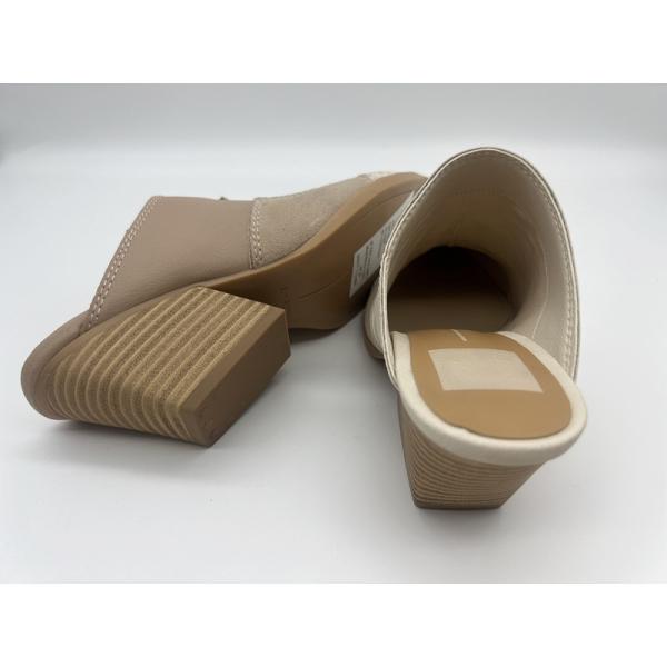 OEM Womens Pointed Toe Shoes Tan / Off White Casual Shoes With TPR Outsole