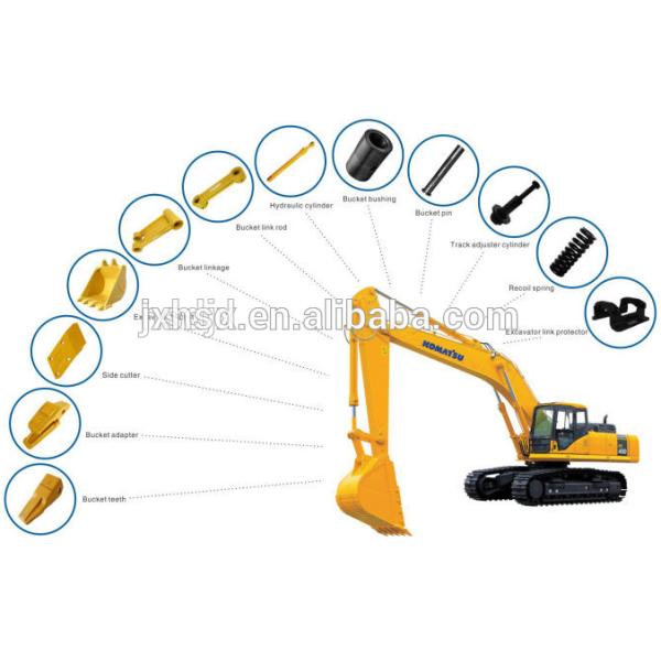 bucket teeth point pin fit to excavator PC500 bucket tooth locking