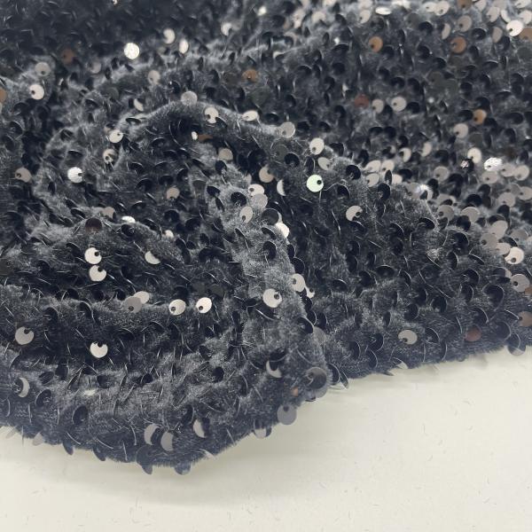 Smooth  Sequin Embroidered Lace Fabric Material Texture Etc M01-015