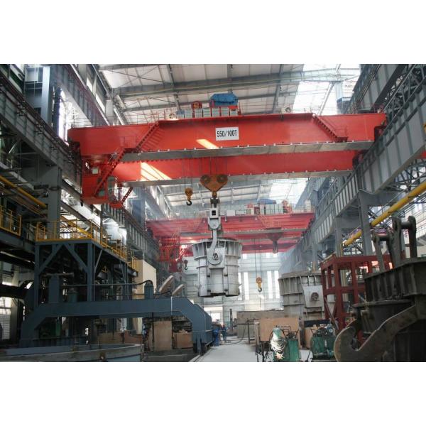10.5 - 31.5m Span QDY Foundry Overhead Crane Double Beam Cabin Control