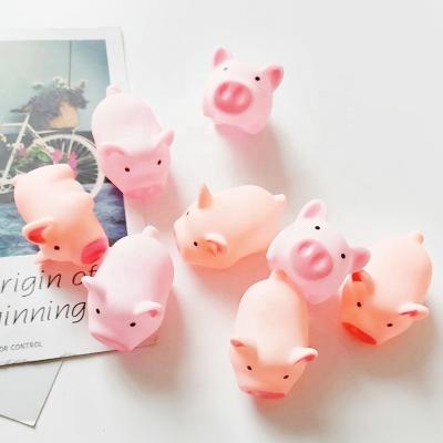 14 Years up Age Range BPA Free Vinyl PVC Toy Kid's Squeaky Mini Cute Piggy Fun Ornament Essential Accessory for All Ages