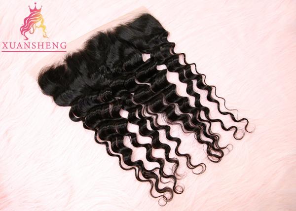 Virgin Indian Hair 13x4 Lace Frontal No Tangle Loose Wave Silky Swiss Lace Frontals
