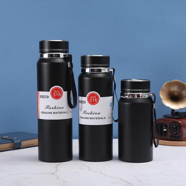 1000ml Insulated Thermos Flasks Food Grade Stainless Steel Water Bottles for Sports