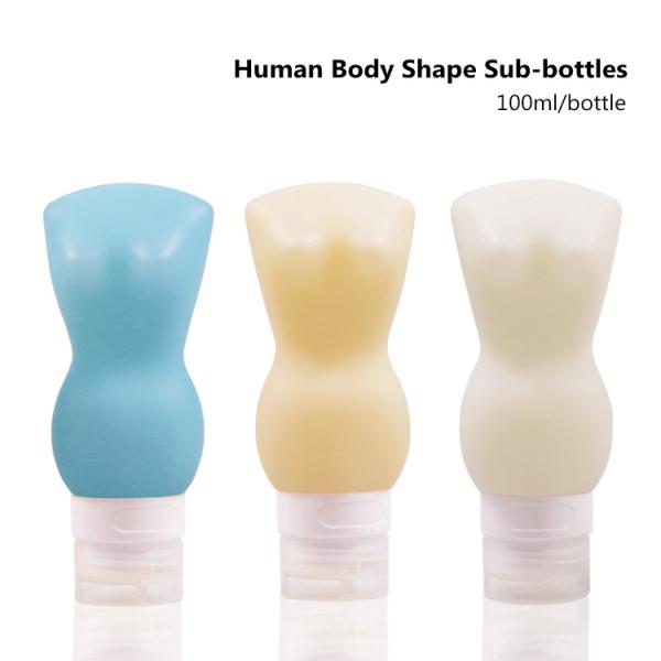 Unique Human Body Shape Travel Size Bottles , Business Trip Travel Shampoo Bottles