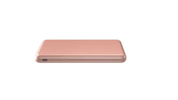 Ultra Slim USB C fast charging 10000mAh power bank for mobile phones Gold color