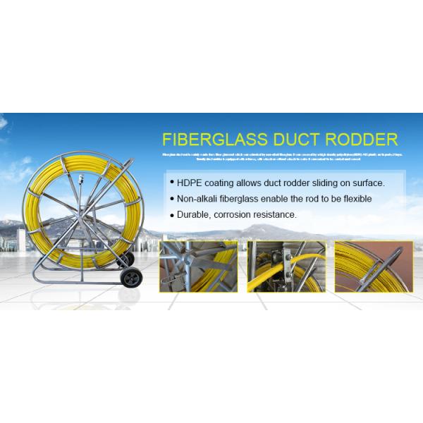 Duct Rodders Standard And Detectable Fiberglass Rods For Feeding Through Conduit