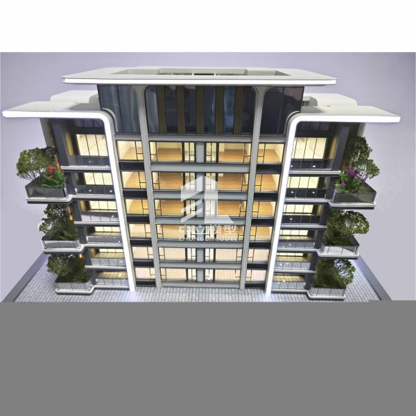 Complex Modern Residential Architectural Models 1:100 Scale Model High Rise Buildings