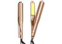 Straightener do cabelo do aníon 49W, diodo emissor de luz 2 em 1 cabelo que endireita e ferro de ondulação