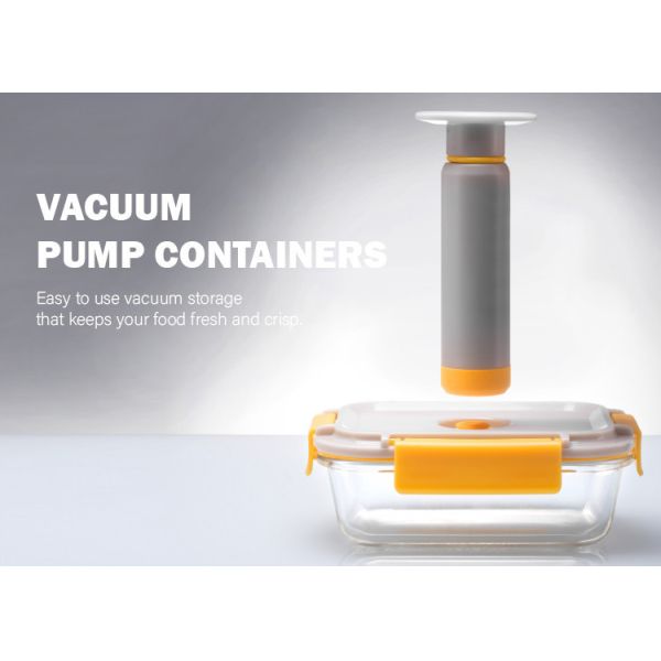 IKOO 370ml 640ml 1505ml Vacuum Glass Food Container -40℃ to 560℃