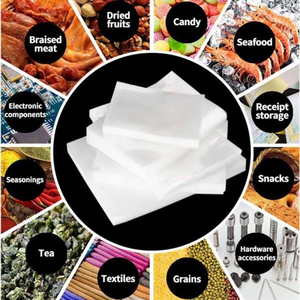Vacuum Sealed Pocket, Soft, Strong, Transparent, Fresh-Keeping Food Grade Packaging Bag, Smooth Nylon Food Vacuum Sealed Pocket