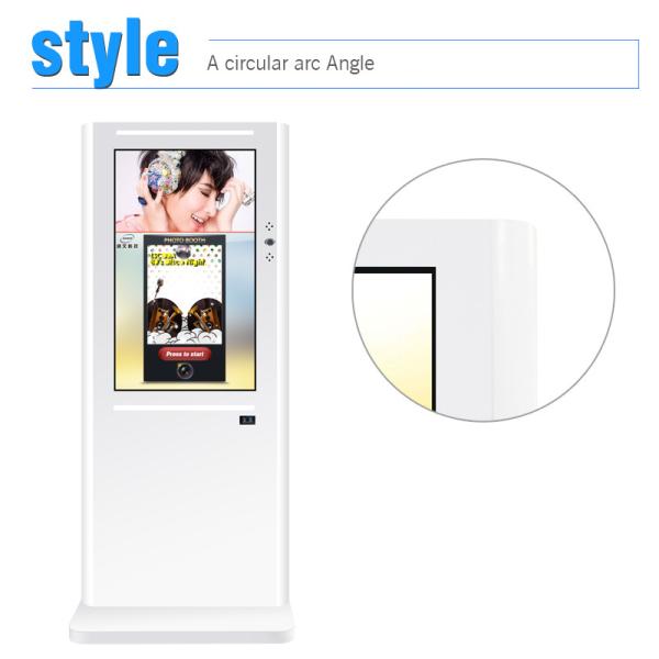 Photo Booth Lcd Interactive Touch Screen Kiosk Totem Floor Stand 43 Inch Support Multi Touch