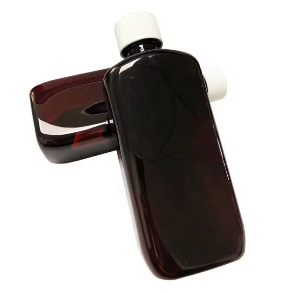PET 16oz Amber Color Light Resistant Container Empty Pharma Oral Solution USP Plastic Bottle With Child Resistant Closure