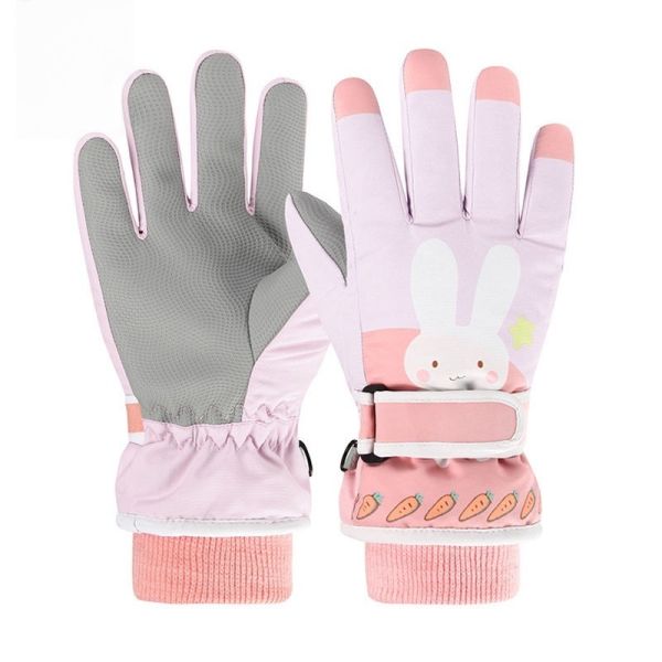 Autumn Full Finger Kids Winter Gloves Waterproof Windproof Touchscreen Ski Mittens Cold Weather Breathable Insulated