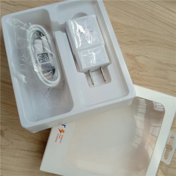  S6 Micro Usb Phone Wall Charger EU US Plug 9V 1.67A With 1.2m Cable