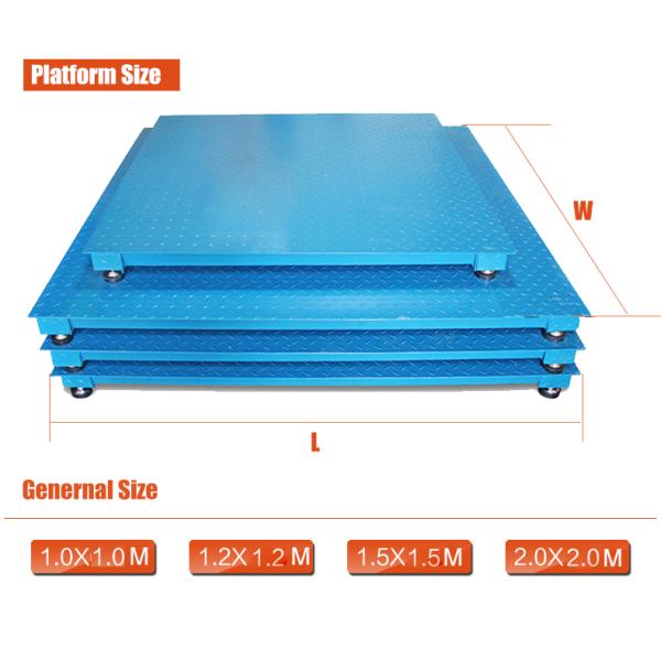 Tcs 1 Ton Floor Weighing Scales High Precision Stable Performance Carbon Steel