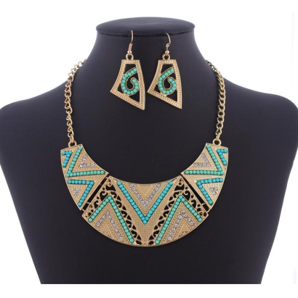 Alloy beads hollow flower-shaped diamond necklace clavicle chain / suit