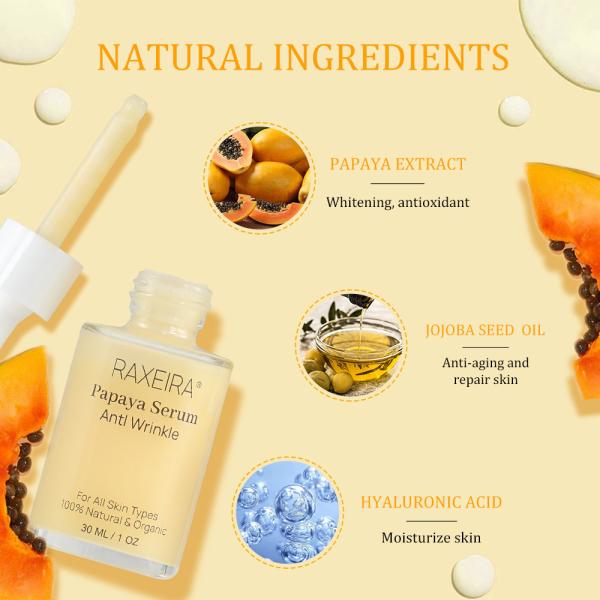 Liquid Papaya Organic Face Serum With Hyaluronic Acid Anti Wrinkle