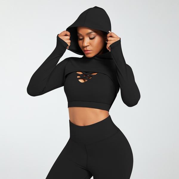 OEM/ODM Дизайн WAISTDEAR Длинные рукава спортивный набор для женщин тренажерный зал Топ 3 части набор спортивная одежда