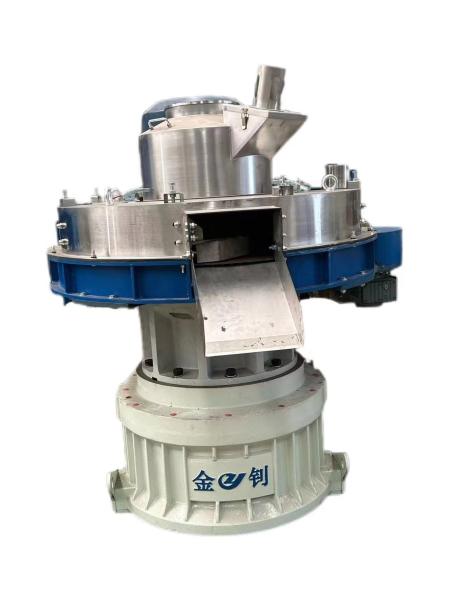 Precisão 1500-2000Kg/h Rice Husk Wood Pellet Mill com 2pcs rolos de aço ligado