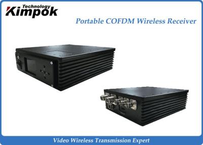 300-800MHz Wireless AV Receiver , COFDM Mini Video Receiver DC12V AC220V