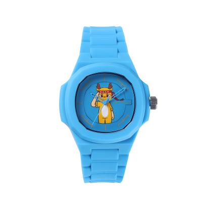 Relógio de quartzo à prova d'água de silicone com padrões personalizados lote infantil