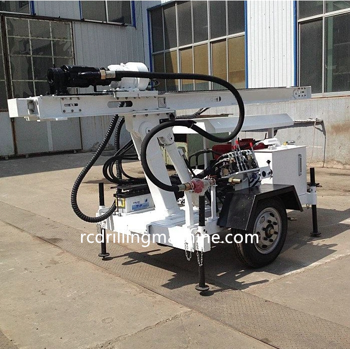 RC120W Маленькая водяная буровая машина Подходит для буровых работ с молотком вниз по отверстию и вращающейся буровой