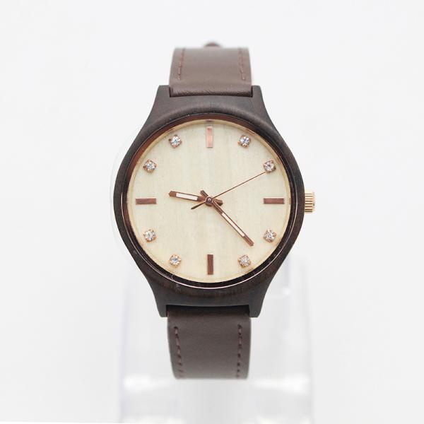 Modern Pink Minimalist Leather Watch For Women 3-10 ATM Water Resistant