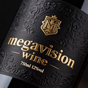 Your Logo Custom High End Luxury Adhesive Labels Wine Tequila Rum Spirits Gold Foil 3D Embossing Wholesale Price Low MOQ