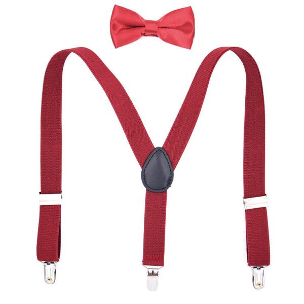 Laço de curva elástico da parte traseira dos suspensórios Y dos acessórios de roupa das crianças pretas do algodão do lazer