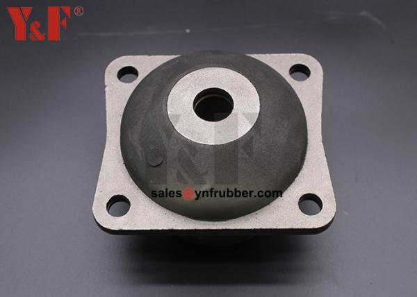 Black Rubber Vibration Isolator Mount Resistance To Ozone CE