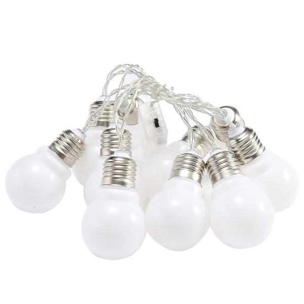 Battery LED string light Outdoor Warm White Fairy Lights Garland G50 Bulbs Garden Patio Wedding Christmas Decoration Lighting