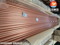 JIS H3300 C1220T alliage de cuivre sans oxygène tube sans soudure résistance supérieure au transfert thermique et à la corrosion pour échangeurs de chaleur