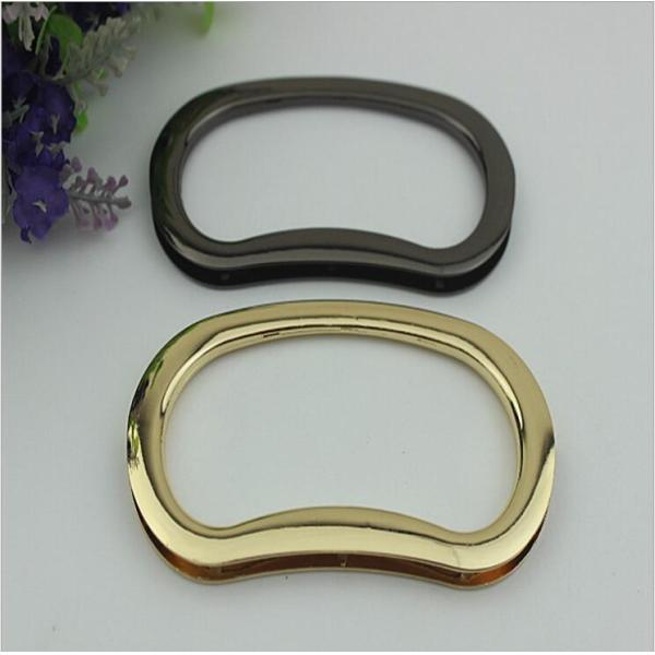 Wholesale new bag making accessories DIY zinc alloy 2 color bag metal handle
