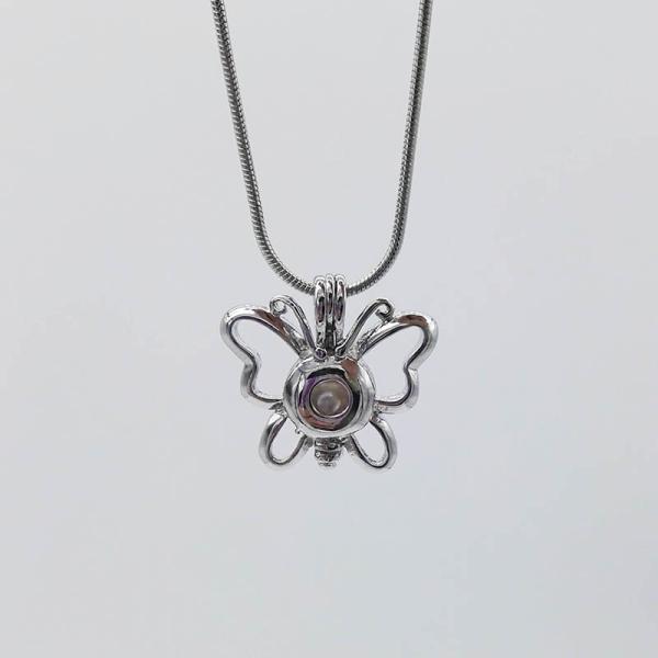 Fashion DIY Hollow Pearl Cage Pendant Jewelry Making Essential Oil Diffuser