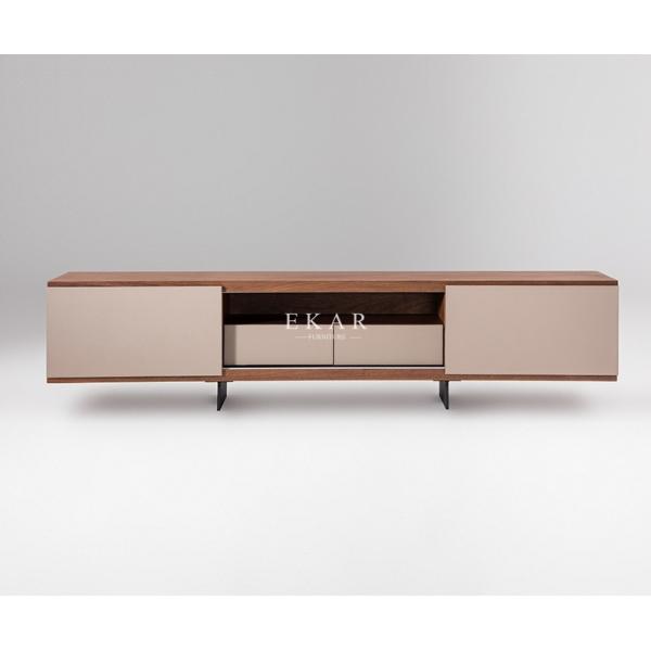 Fashion Sliding Door Simple Wood Modern Tv Stand